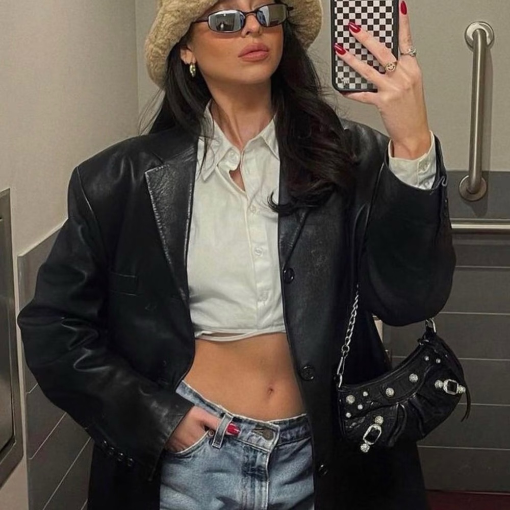 Brand New Authentic Balenciaga Black Rhinestone Studded Shoulder/Crossbody Bag - Picture 6 of 6